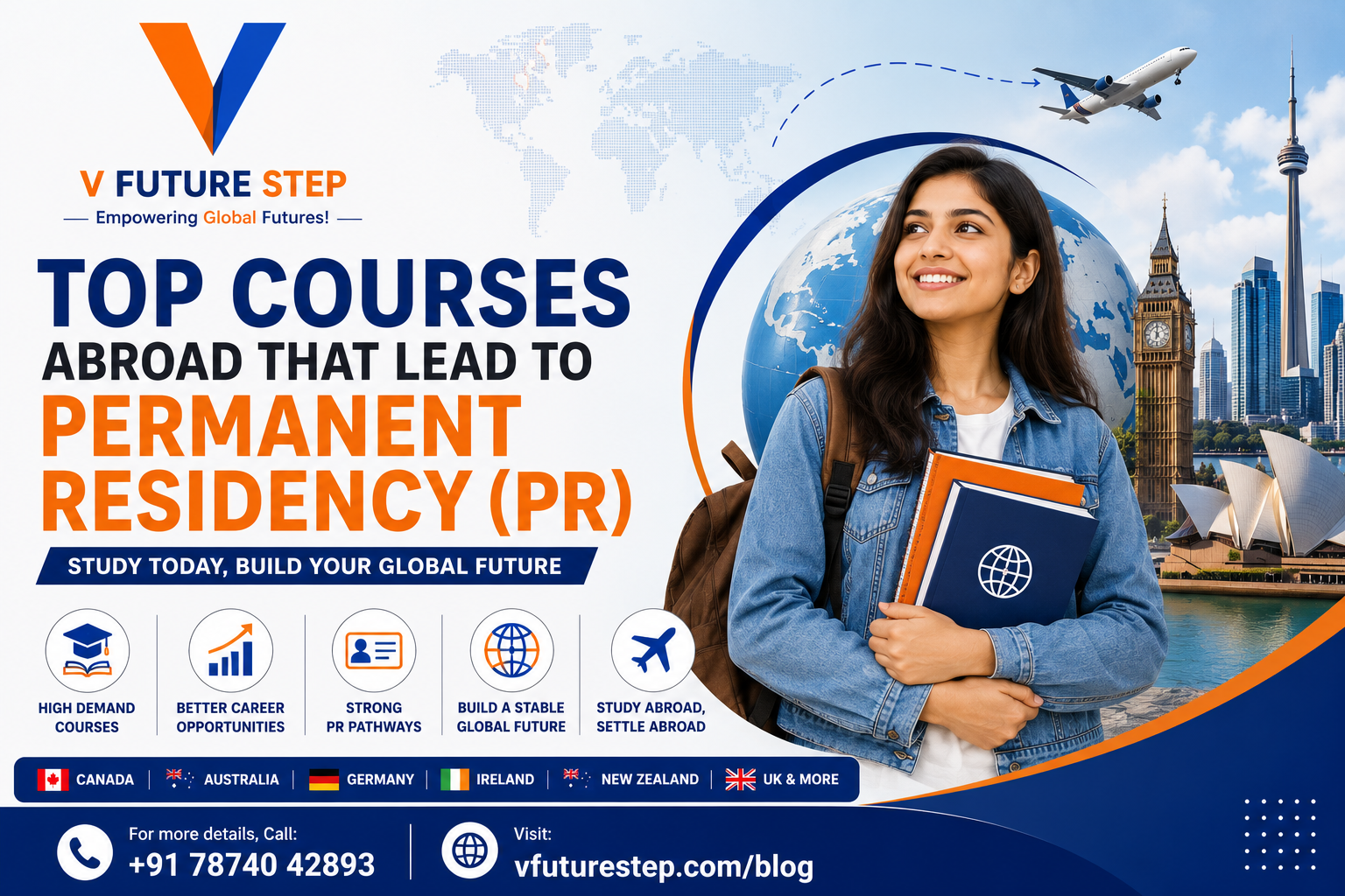 Top courses abroad that lead to PR